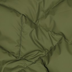 Tissu matelassé - Polygones kaki