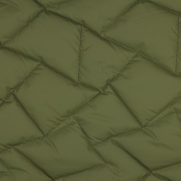 Tissu matelassé - Polygones kaki