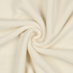 Tissu micro polaire - Ecru