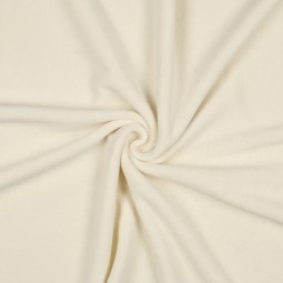 Tissu micro polaire - Ecru