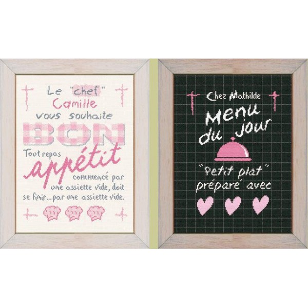 Fiche de broderie Lilipoints : Bon appétit
