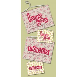 Fiche de broderie Lilipoints : Lavabos & vécés