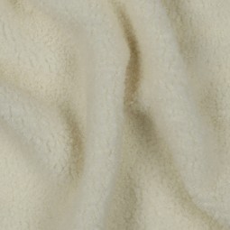 Tissu polaire - Ecru