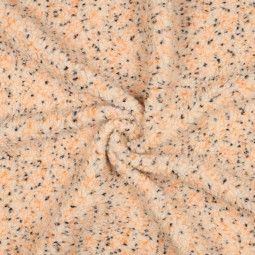 Tissu sherpa -  Moucheté beige
