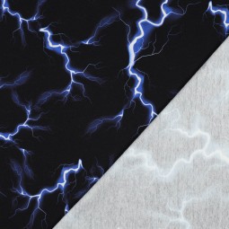 Tissu jersey sweat French Terry - Eclairs