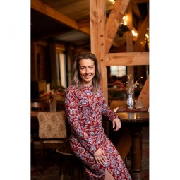 Tissu jersey punta di roma - Paisley bordeaux