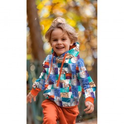 Tissu jersey sweat French Terry - Basketball bleu