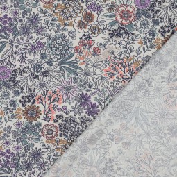 Tissu voile de coton - Jacqueline lavande