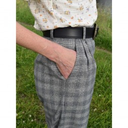 Tissu Polyester Viscose - Tartan petits carreaux