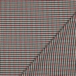 Tissu Polyester Viscose - Tartan petits carreaux