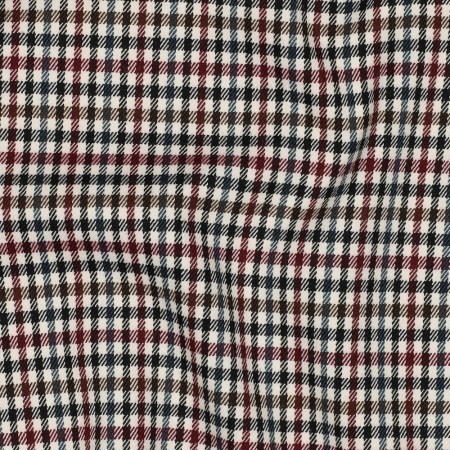 Tissu Polyester Viscose - Tartan petits carreaux