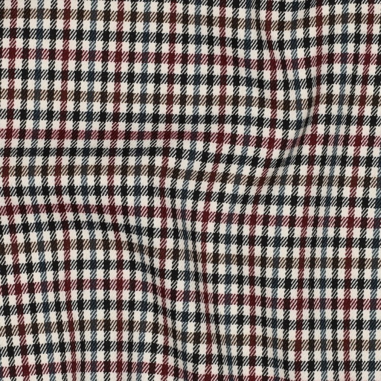 Tissu Polyester Viscose - Tartan petits carreaux