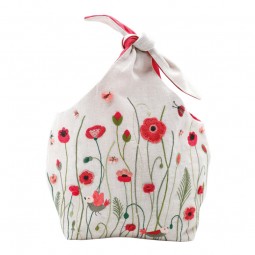 Kit de broderie - Sac coquelicots