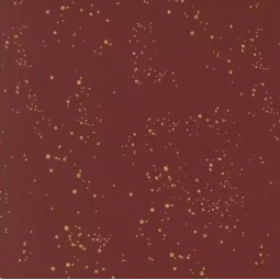 Tissu Fancy that design house - Old world yuletide - Crimson red gold