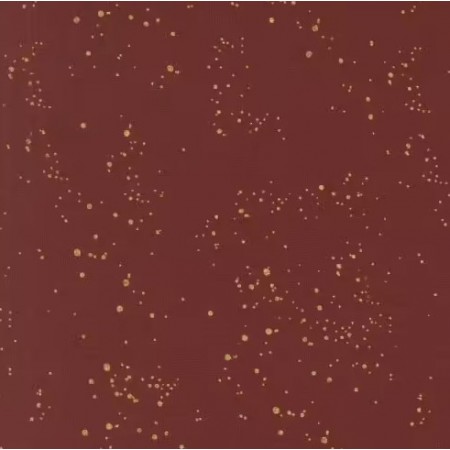 Tissu Fancy that design house - Old world yuletide - Crimson red gold