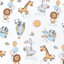 Tissu coton - Thao bleu