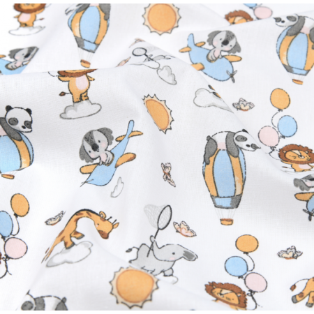 Tissu coton - Thao bleu