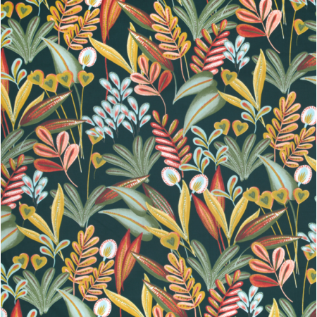 Tissu cotonnade - Guatape vert