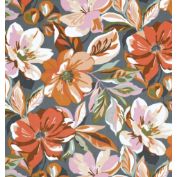 Tissu cotonnade - Adenora terracotta