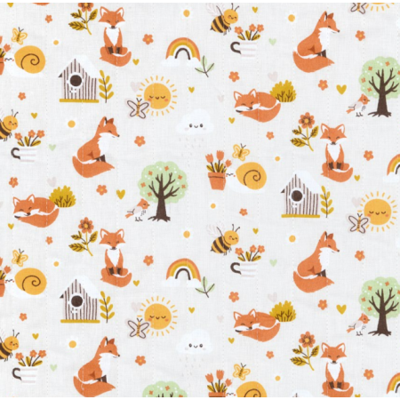 Tissu matelassé double face - Rouxy naturel