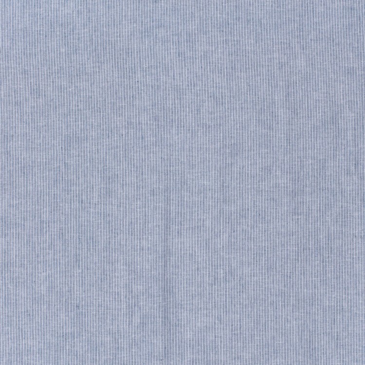 Tissu coton et lin - Chambray indigo