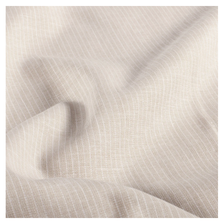 Tissu coton et lin - Chambray beige