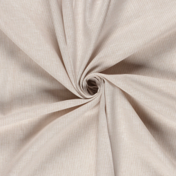 Tissu coton et lin - Chambray beige