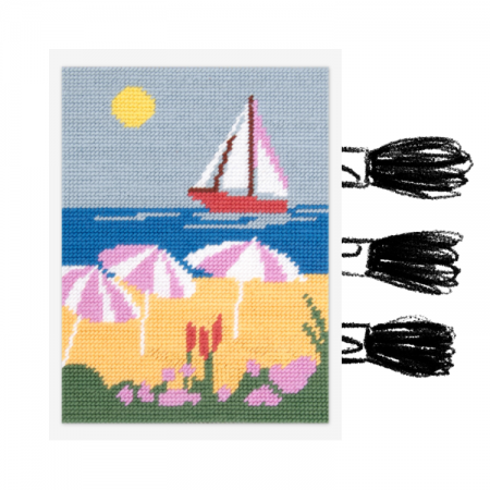 Kit de canevas DMC - Plage