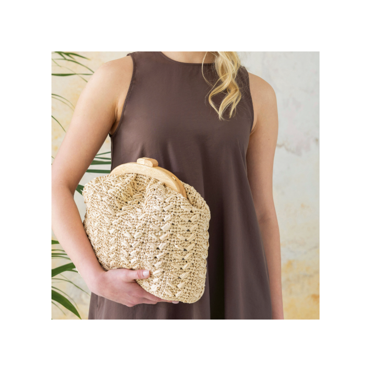 Kit de crochet - Sac chevrons - Raffia Eco Vita