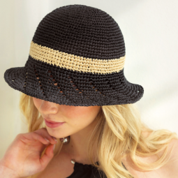 Kit de crochet - Chapeau Fès - Raffia Eco Vita