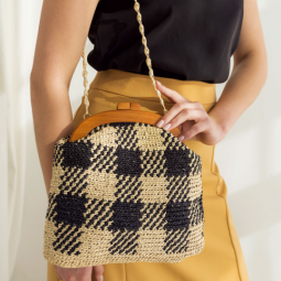 Kit de crochet - Sac vichy - Raffia Eco Vita