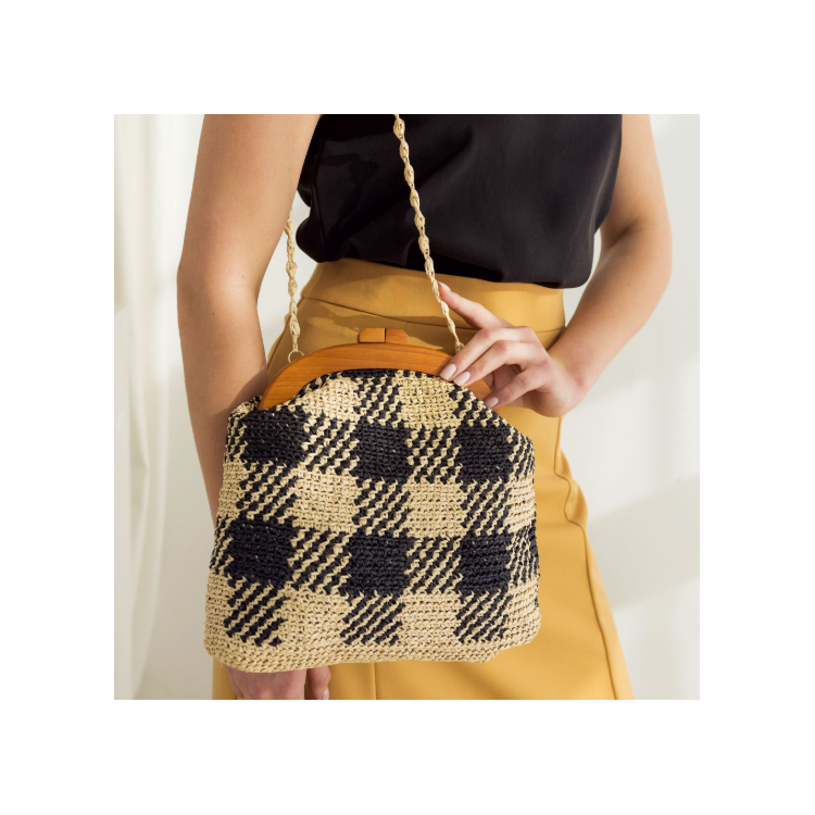 Kit de crochet - Sac vichy - Raffia Eco Vita