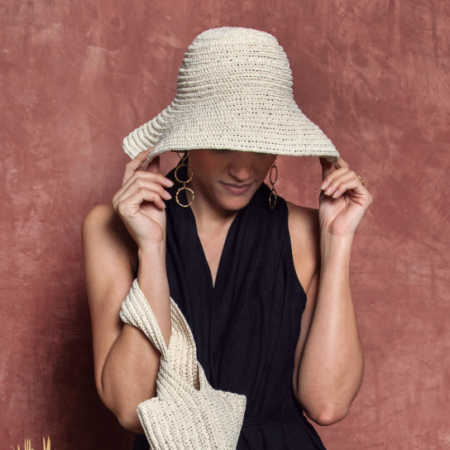 Kit de crochet - Chapeau Kyoto - Raffia Eco Vita