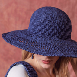 Kit de crochet - Chapeau Azur - Raffia Eco Vita