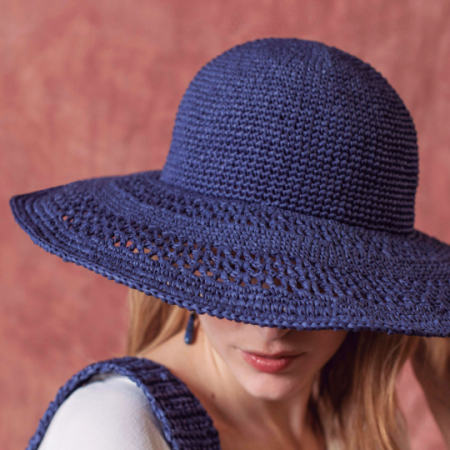 Kit de crochet - Chapeau Azur - Raffia Eco Vita