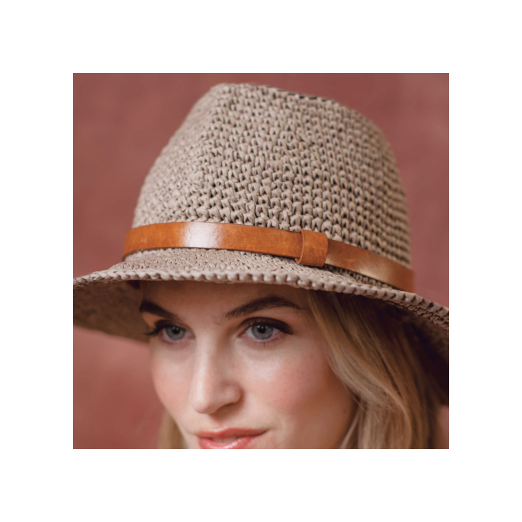 Kit de crochet - Chapeau Toscana - Raffia Eco Vita
