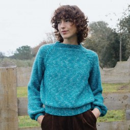 Kit de tricot - Pull bottom-up - Basic merino popcorn