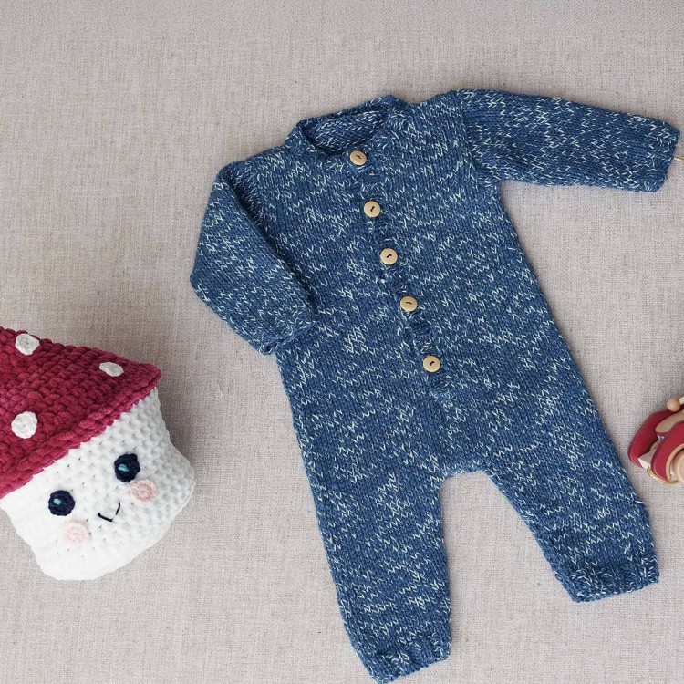 Kit de tricot - Combinaison - Basic merino popcorn