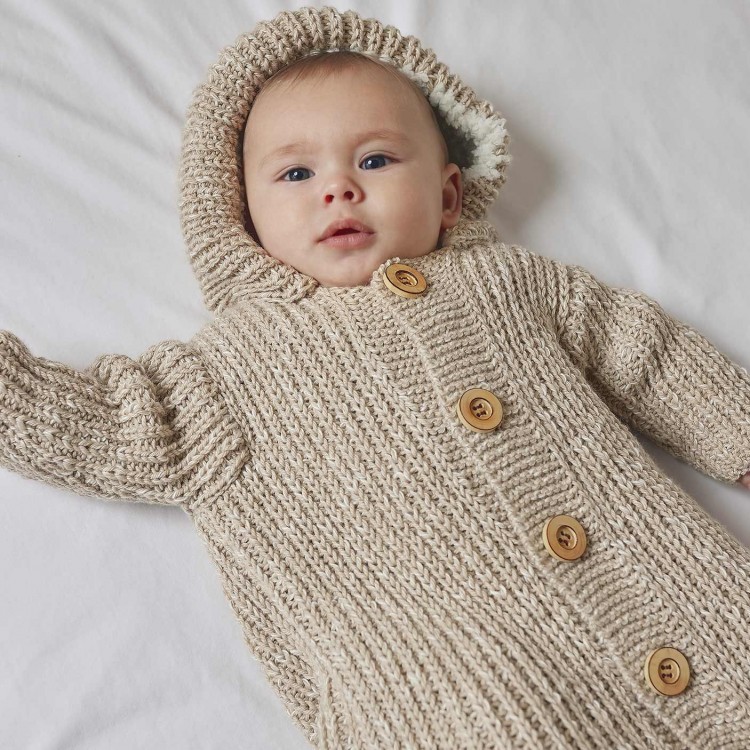 Kit de tricot - Combinaison - Basic merino popcorn et nuvole