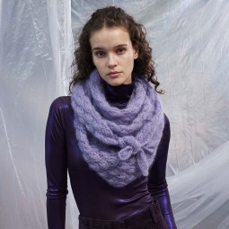Kit de tricot - Châle Orlana - Mohair luxe