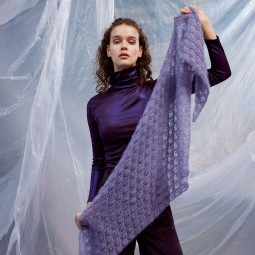 Kit de tricot - Châle Orlana - Mohair luxe
