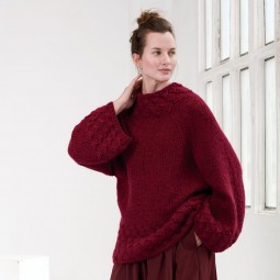 Kit de tricot - Pull bottom up - Light alpaca merino