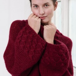 Kit de tricot - Pull bottom up - Light alpaca merino