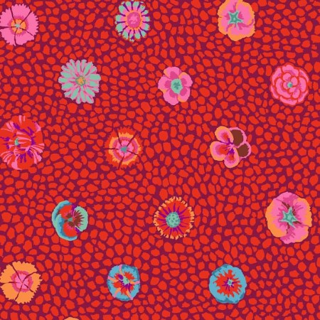 Tissu Kaffe Fassett - Guinea flower red