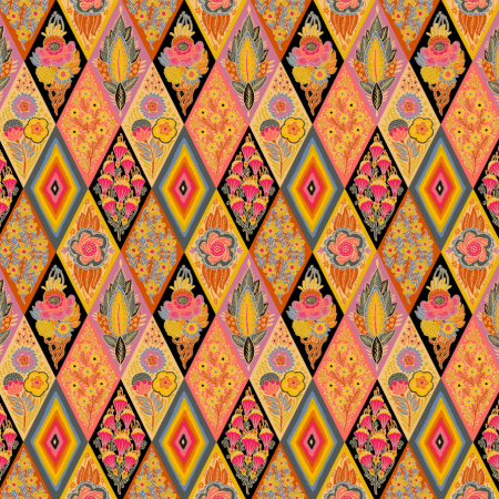 Tissu Anna Maria - Shooting star - Socialite Honey