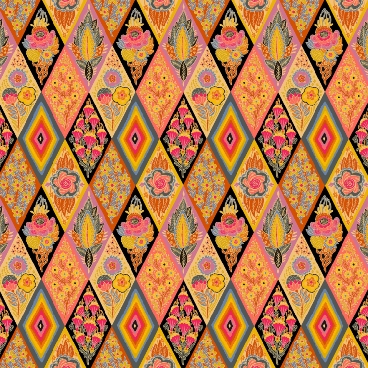 Tissu Anna Maria - Shooting star - Socialite Honey