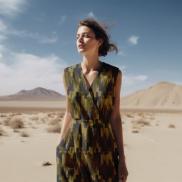 Tissu viscose Light & Lush - Army