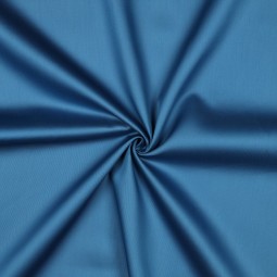 Tissu coton uni satiné - Bleu foncé