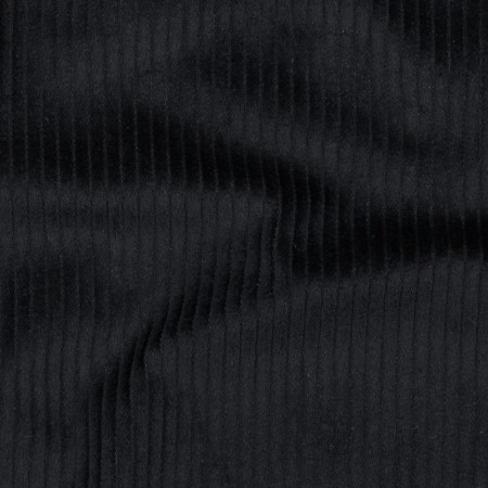 Tissu velours grosses côtes - Noir