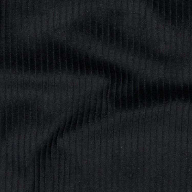 Tissu velours grosses côtes - Noir